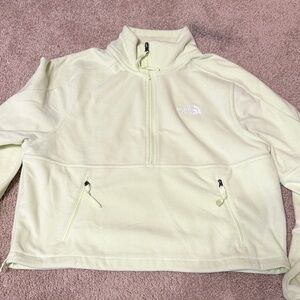 The North Face Pale Green Half-Zip Fleece